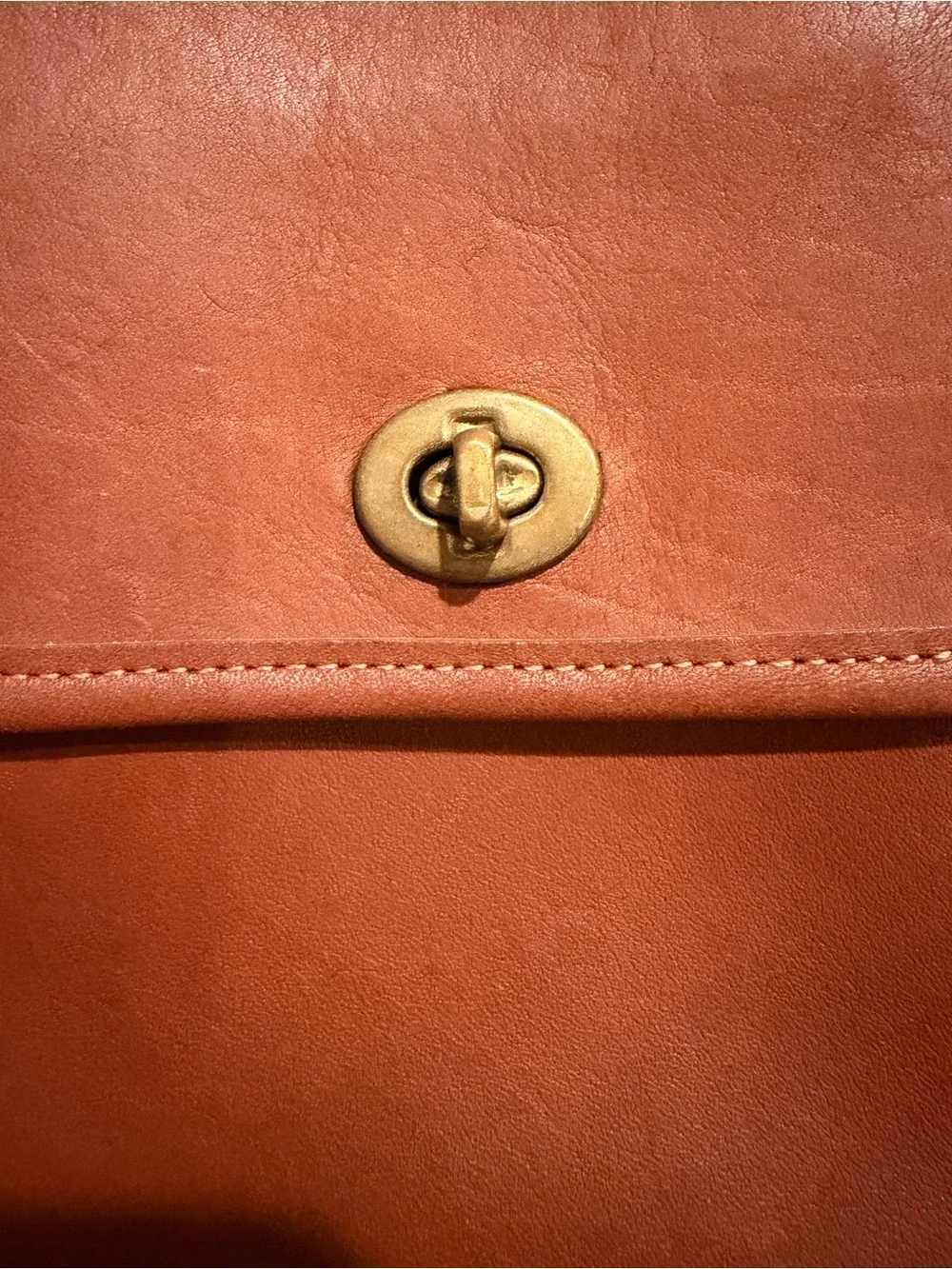 Vintage Coach Scooter Crossbody Bag Brown